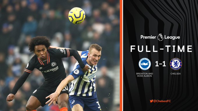 DOWNLOAD VIDEO: Brighton vs Chelsea 1-1 – Highlights Mp4 & 3GP - NaijGreen